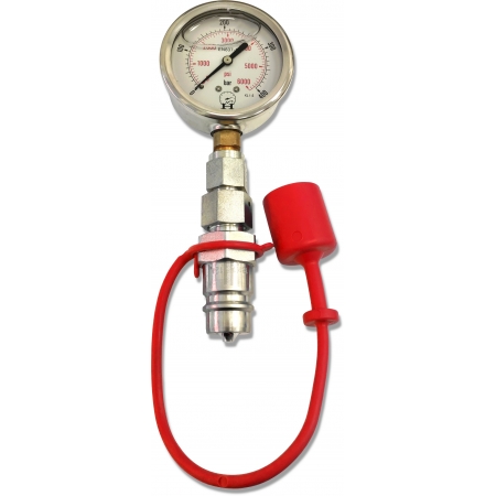 MANOMETR 400 Bar + SZYBKOZŁĄCZE WTYCZKA EURO M18